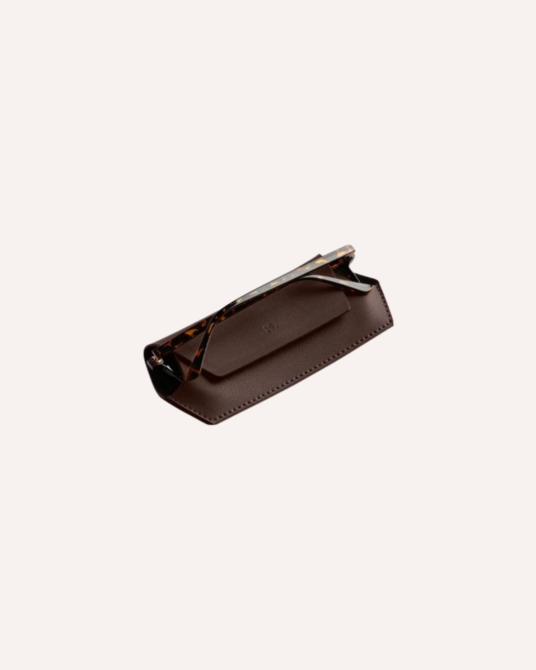 FOX AND LEO GLASSES CASE - CHOCOLATE