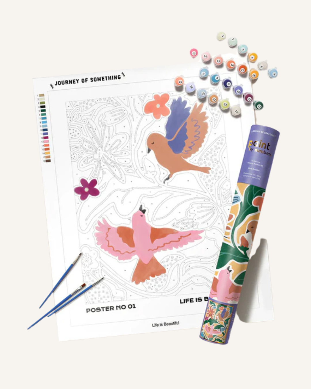 JOURNEY OF SOMETHING PAINT BY NUMBERS - LIFE IS BEAUTIFUL