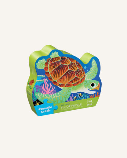 CROCODILE CREEK - CLASSIC FLOOR PUZZLE - 36 PIECE - SEA TURTLE