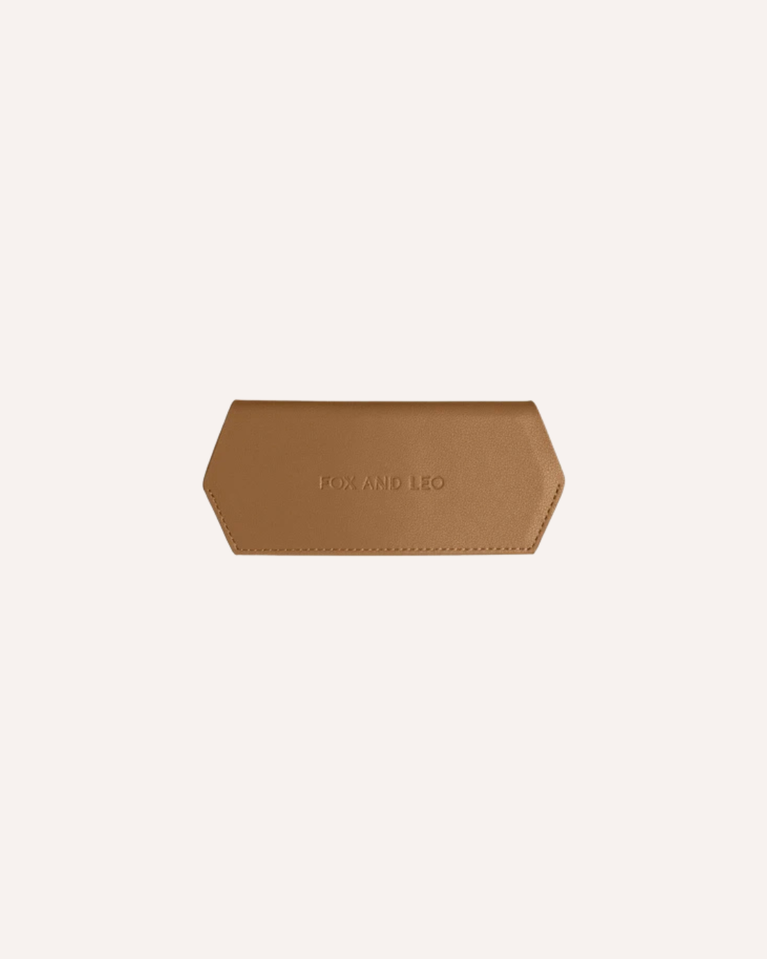 FOX AND LEO GLASSES CASE - TAN