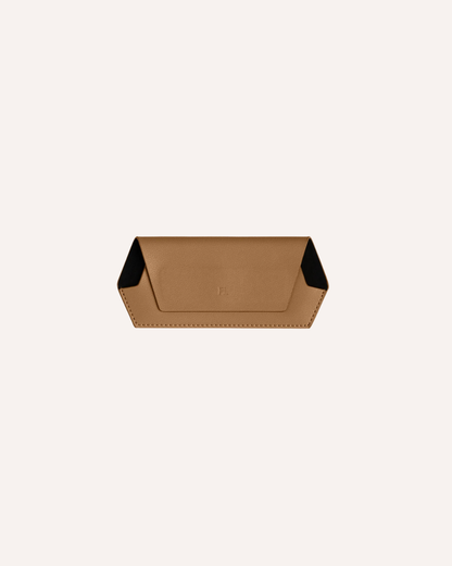FOX AND LEO GLASSES CASE - TAN