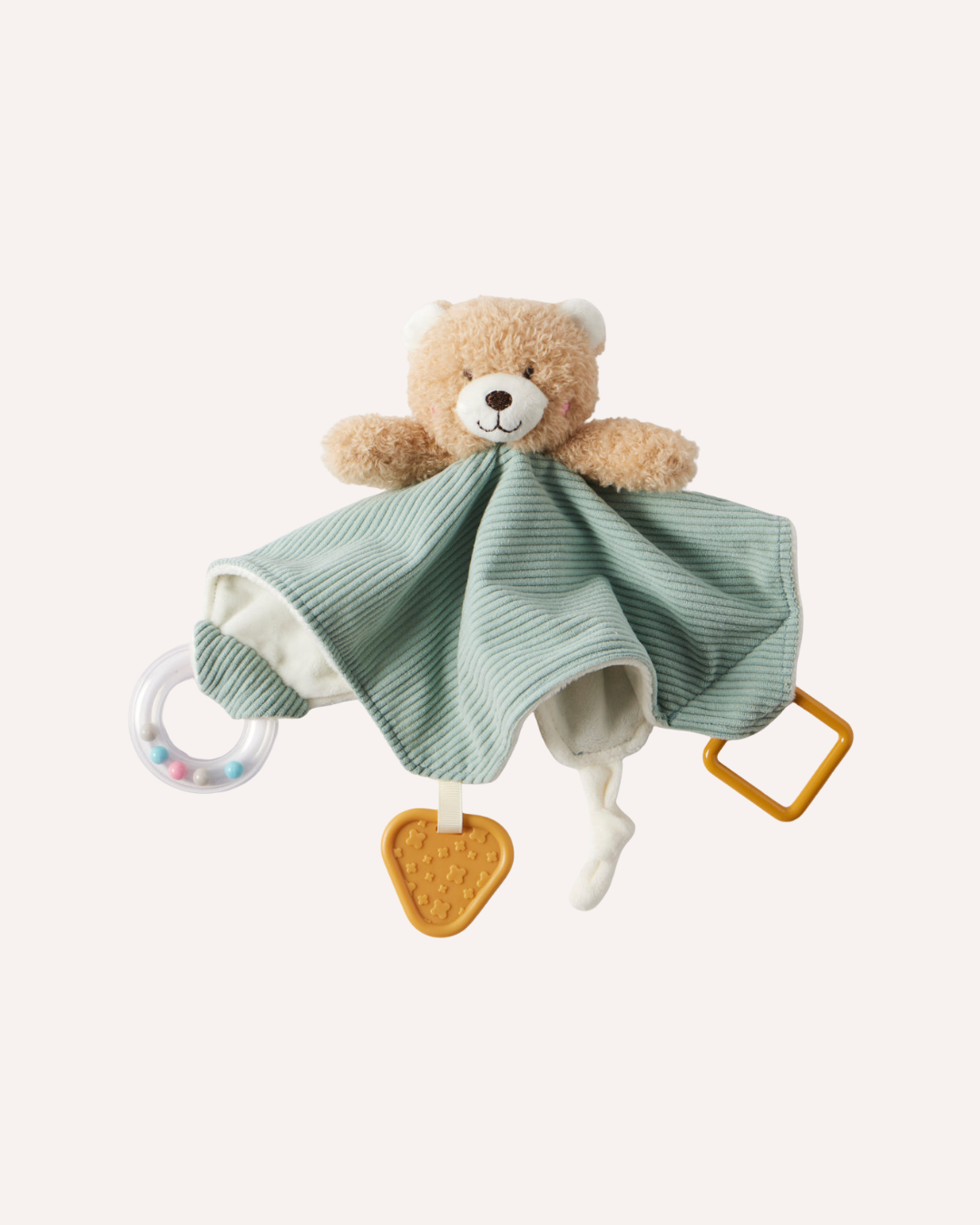 JIGGLE & GIGGLE - TEDDY BEAR COMFORTER - BLUE
