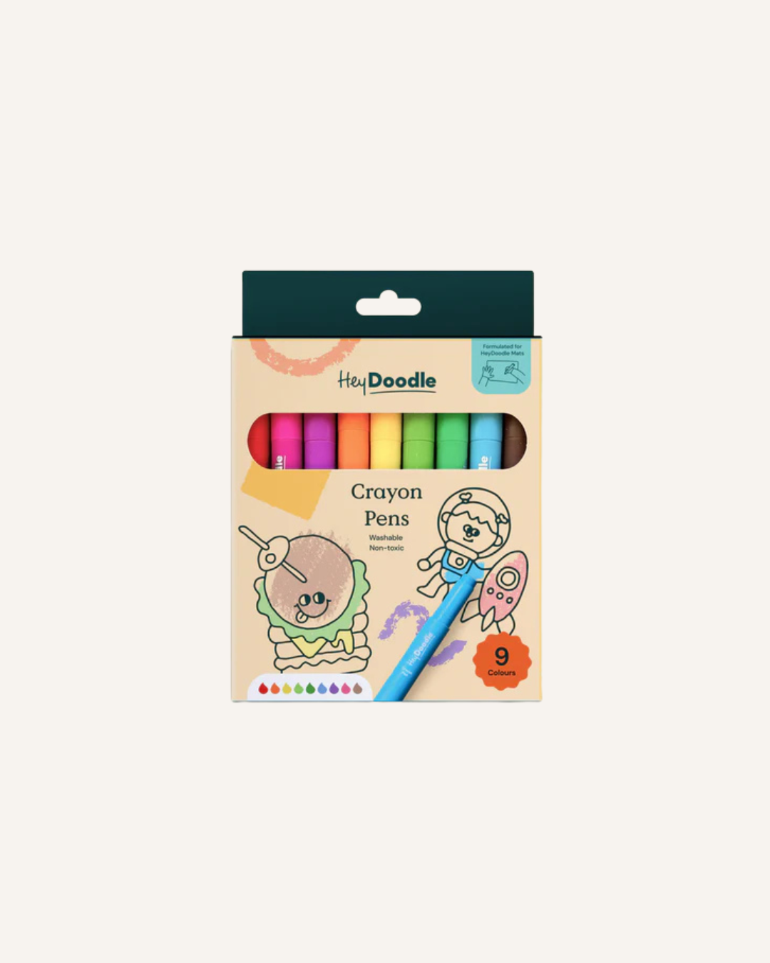 HEY DOODLE - WASHABLE CRAYON PENS