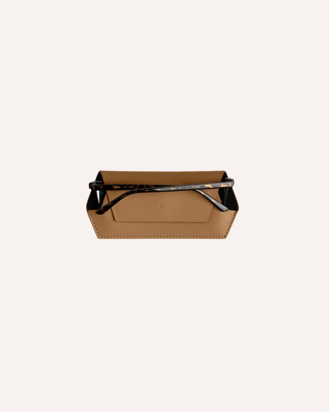FOX AND LEO GLASSES CASE - TAN