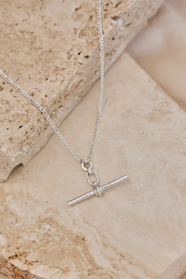 TONY MAY - FOB NECKLACE - SILVER