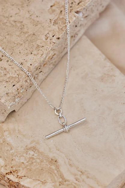 TONY MAY - FOB NECKLACE - SILVER