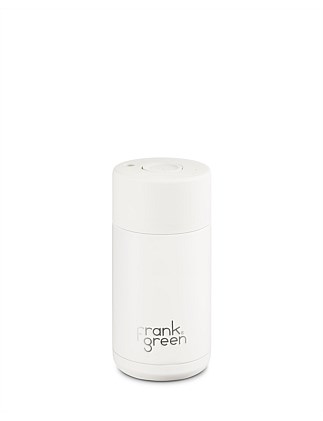 FRANK GREEN CERAMIC REUSABLE CUP 295ml - WHITE