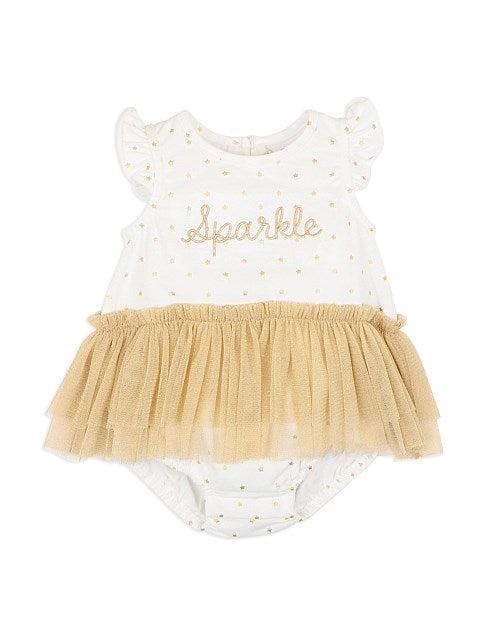 BEBE FESTIVE SPARKLE BODYSUIT