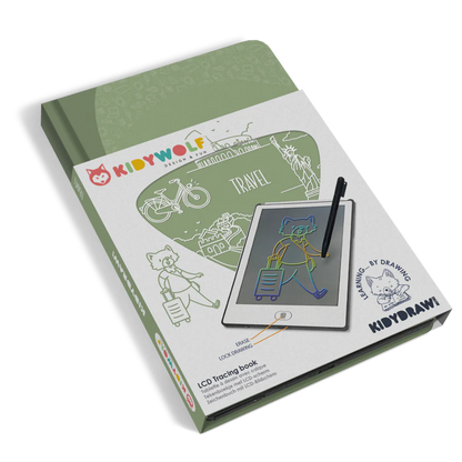 KIDYWOLF LCD TRACING BOOK - TRAVEL