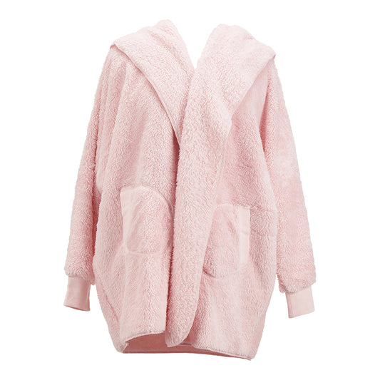 ANNABEL TRENDS COSY LUXE CARDI ROBE - PINK