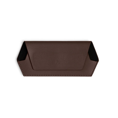 FOX AND LEO GLASSES CASE - CHOCOLATE