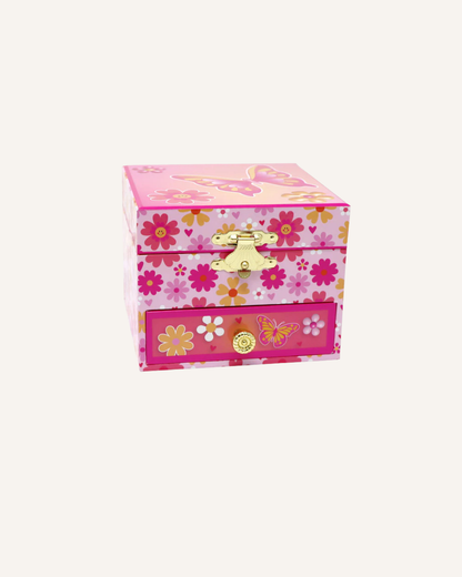 PINK POPPY - MUSICAL JEWELLERY BOX - SMALL - VIBRANT VACATION