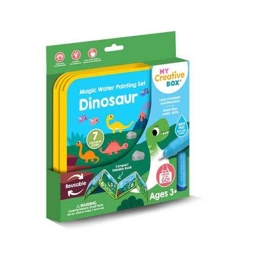 MY CREATIVE BOX - MAGIC WATER PAINTING SET - DINOSAUR