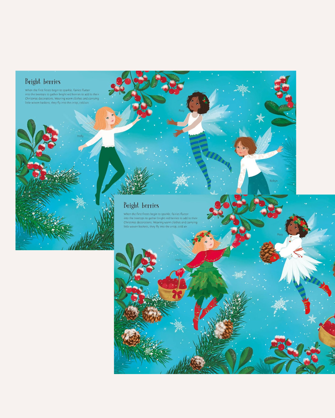 USBORNE - STICKER DOLLY DRESSING CHRISTMAS FAIRIES