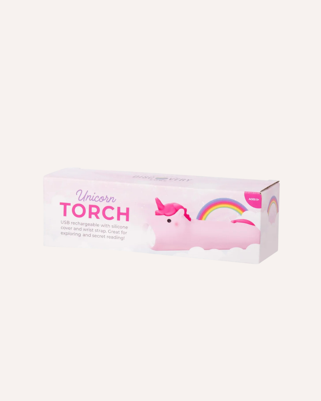 DISCOVERY ZONE - UNICORN RECHARGABLE TORCH