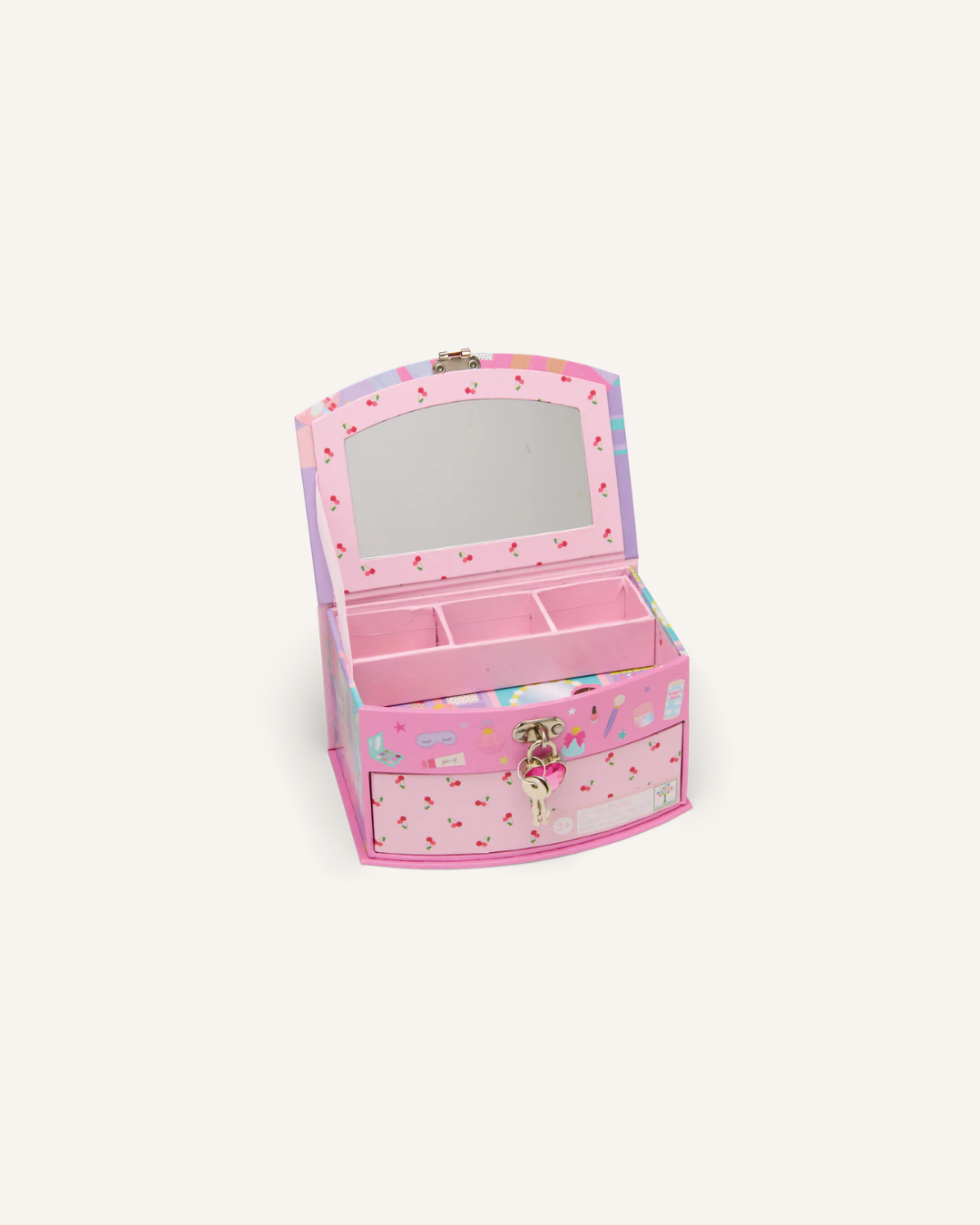 FLOSS & ROCK - FAB FRIENDS LOCKABLE JEWLLERY BOX - PINK