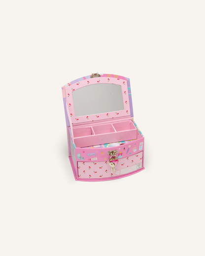 FLOSS & ROCK - FAB FRIENDS LOCKABLE JEWLLERY BOX - PINK