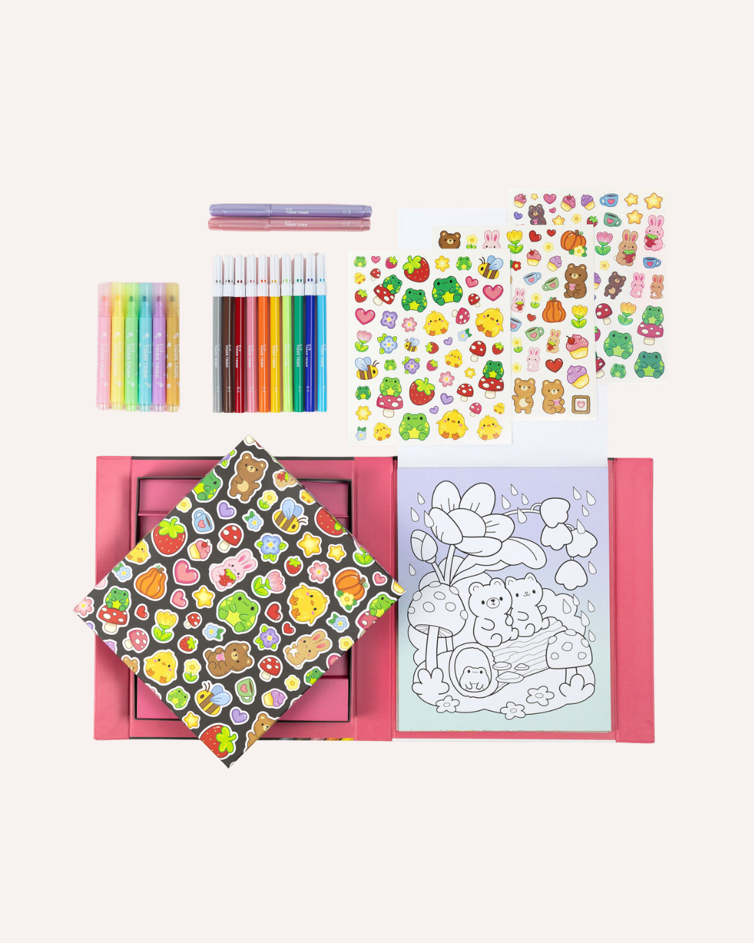 TIGERTRIBE - GREAT BIG COLOURING SET - MAGICAL MINI WORLDS
