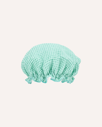 ANNABEL TRENDS - SHOWER CAP - COTTON WAFFLE - MINT