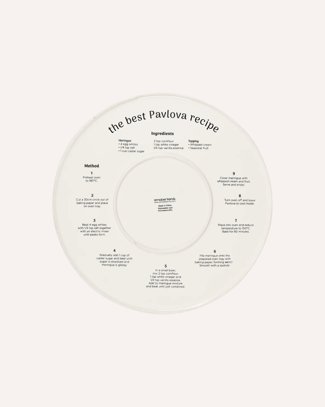ANNABEL TRENDS - CERAMIC CAKE PLATE - PAVLOVA