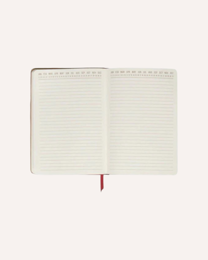 DESIGNWORKS INK - VEGAN LEATHER POCKET JOURNAL - PINK/RED