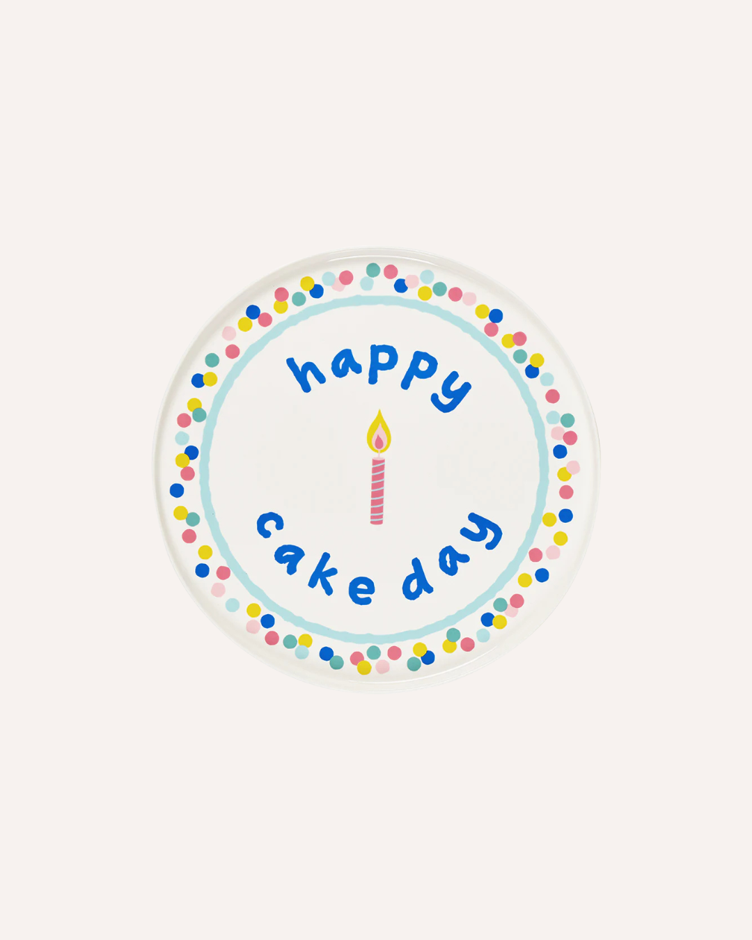 ANNABEL TRENDS - CERAMIC CAKE PLATE - HAPPY CAKE DAY