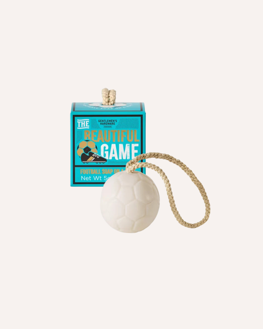 GENTLEMEN'S HARDWARE - FOOTBALL SOAP ON A ROPE