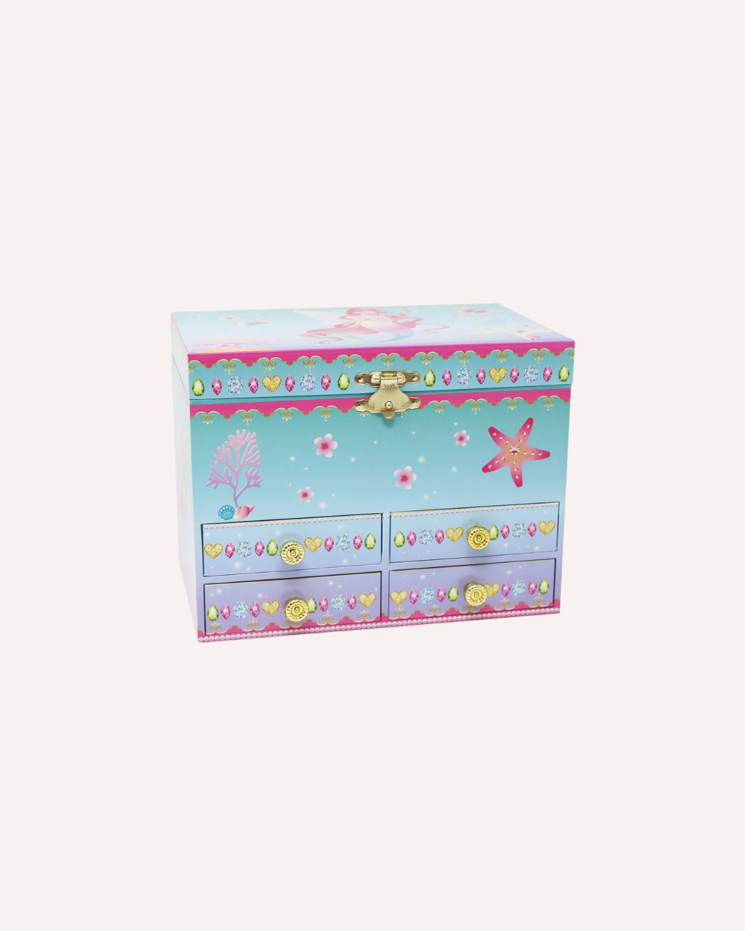 PINK POPPY - MUSICAL JEWELLERY BOX - MEDIUM - MERMAID