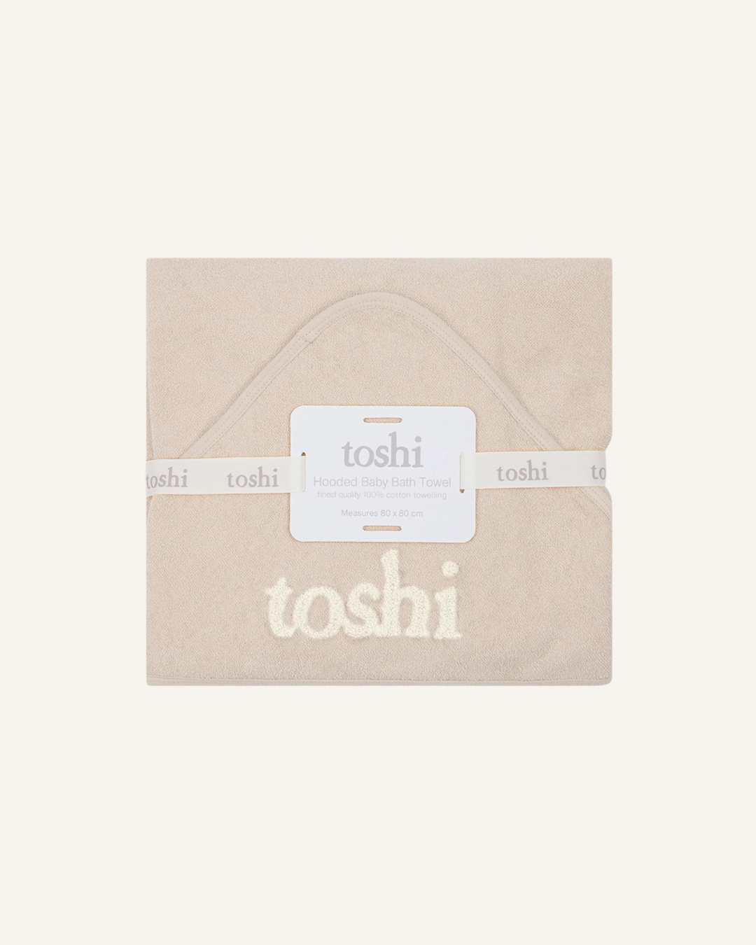 TOSHI - BABY BATH TOWEL - OATMEAL