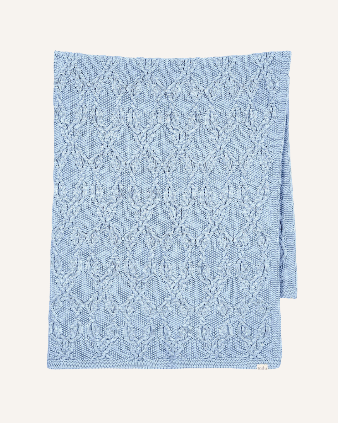 TOSHI - ORGANIC BABY BLANKET - BLUEBELL