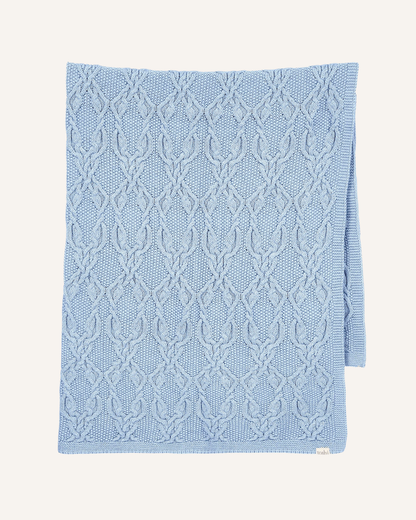 TOSHI - ORGANIC BABY BLANKET - BLUEBELL