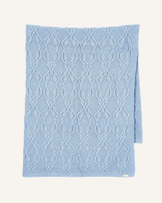 TOSHI - ORGANIC BABY BLANKET - BLUEBELL