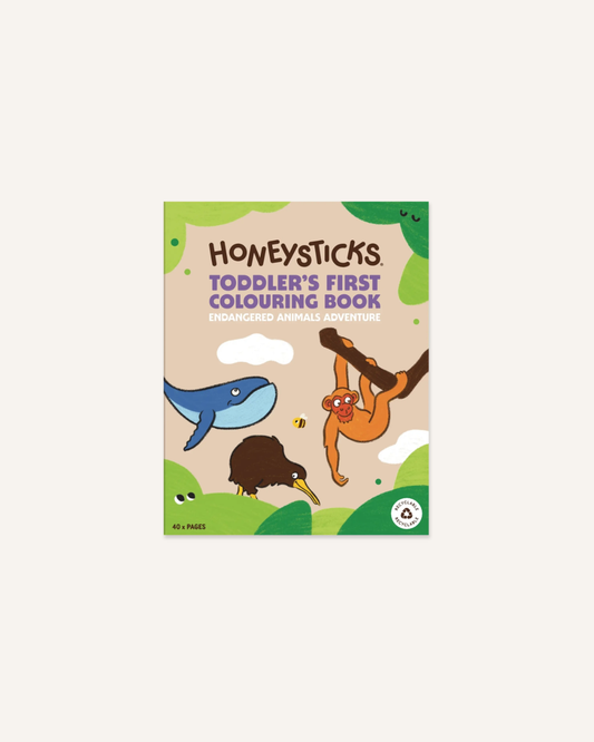 HONEYSTICKS - TODDLER'S FIRST COLOURING BOOK
