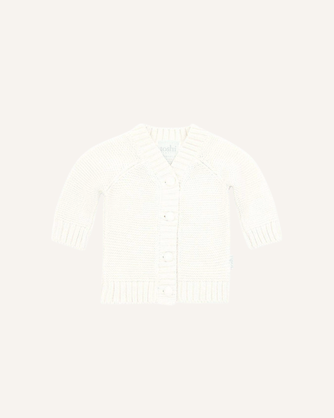 TOSHI - ORGANIC CARDIGAN ANDY CREAM