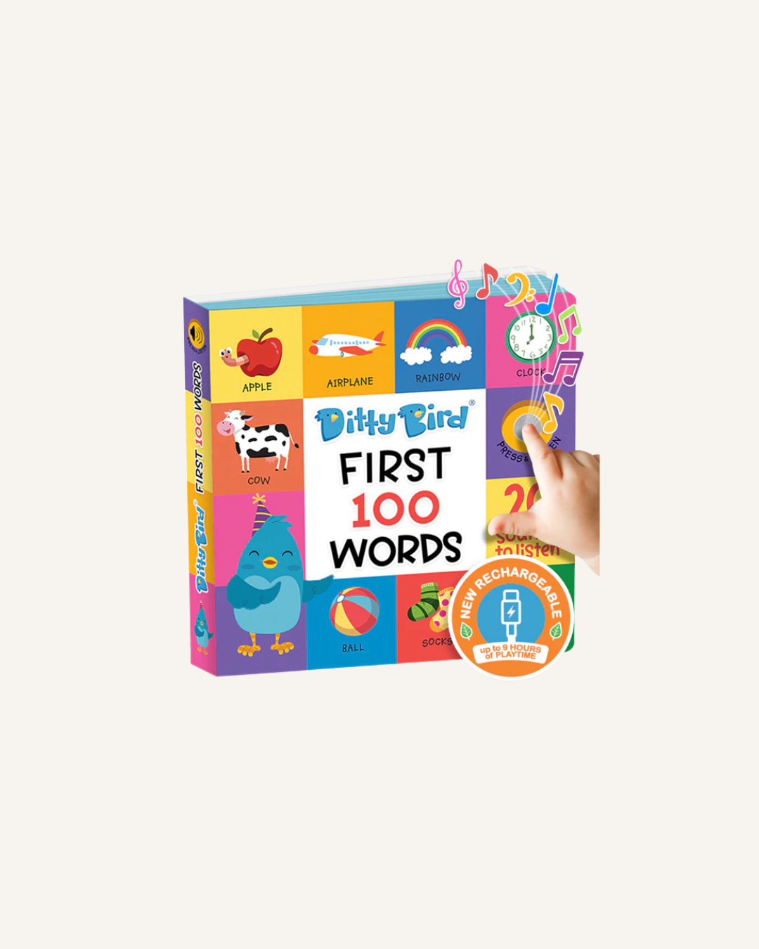 DITTY BIRD - RECHARGEABLE BOOK - FIRST 100 WORDS