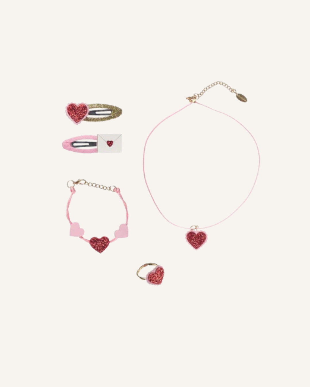 ROCKAHULA - LOVE HEARTS HAIR AND JEWELLERY SET