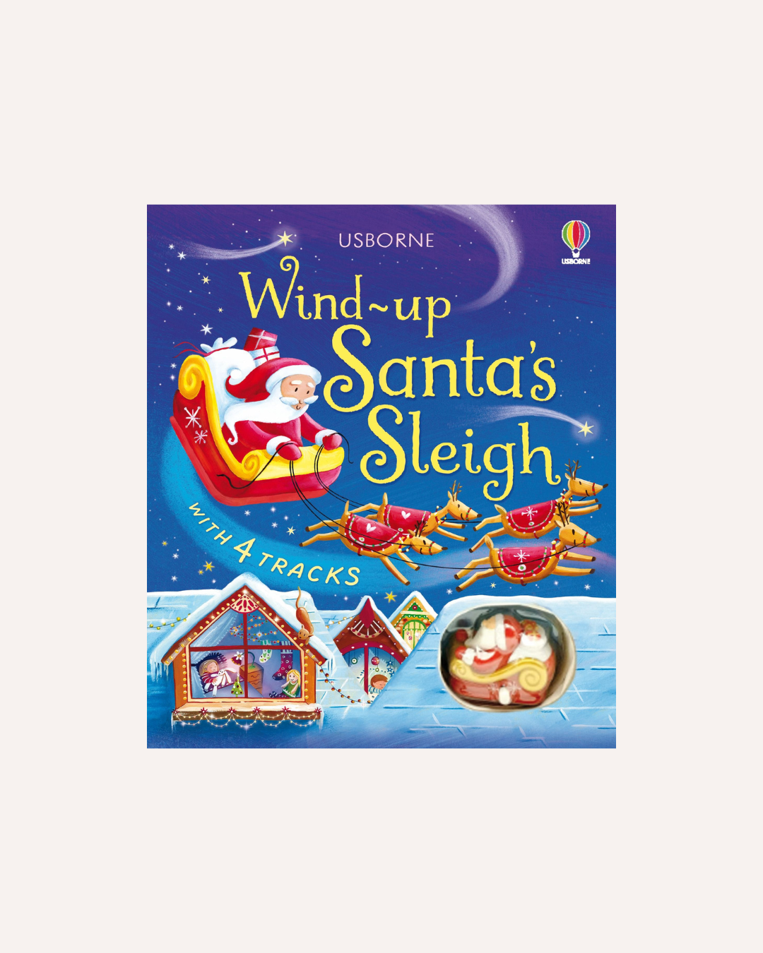 USBORNE - WIND-UP SANTA'S SLEIGH BOOK