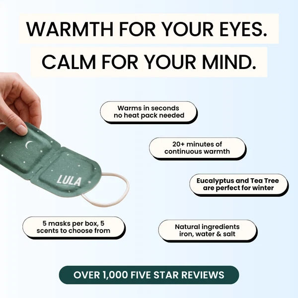 LULA SELF WARMING EYE MASK - EUCALYPTUS