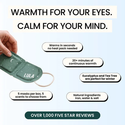 LULA SELF WARMING EYE MASK - EUCALYPTUS