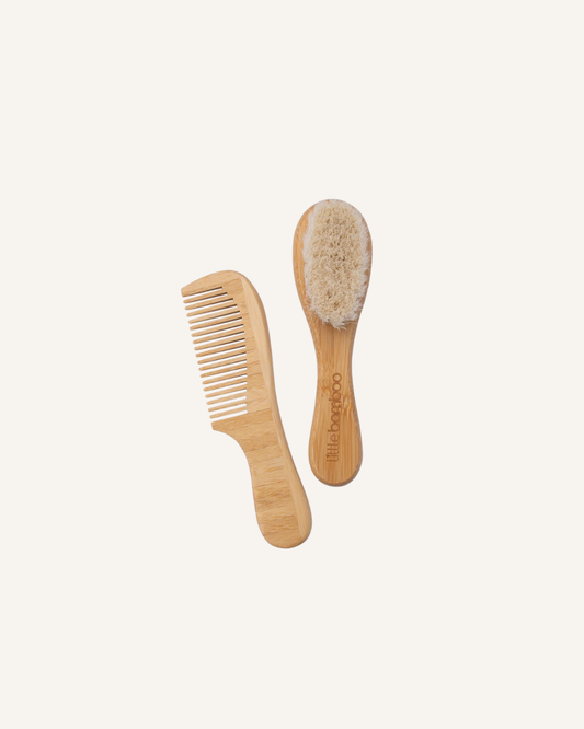 LITTLE BAMBOO - BRUSH & COMB SET