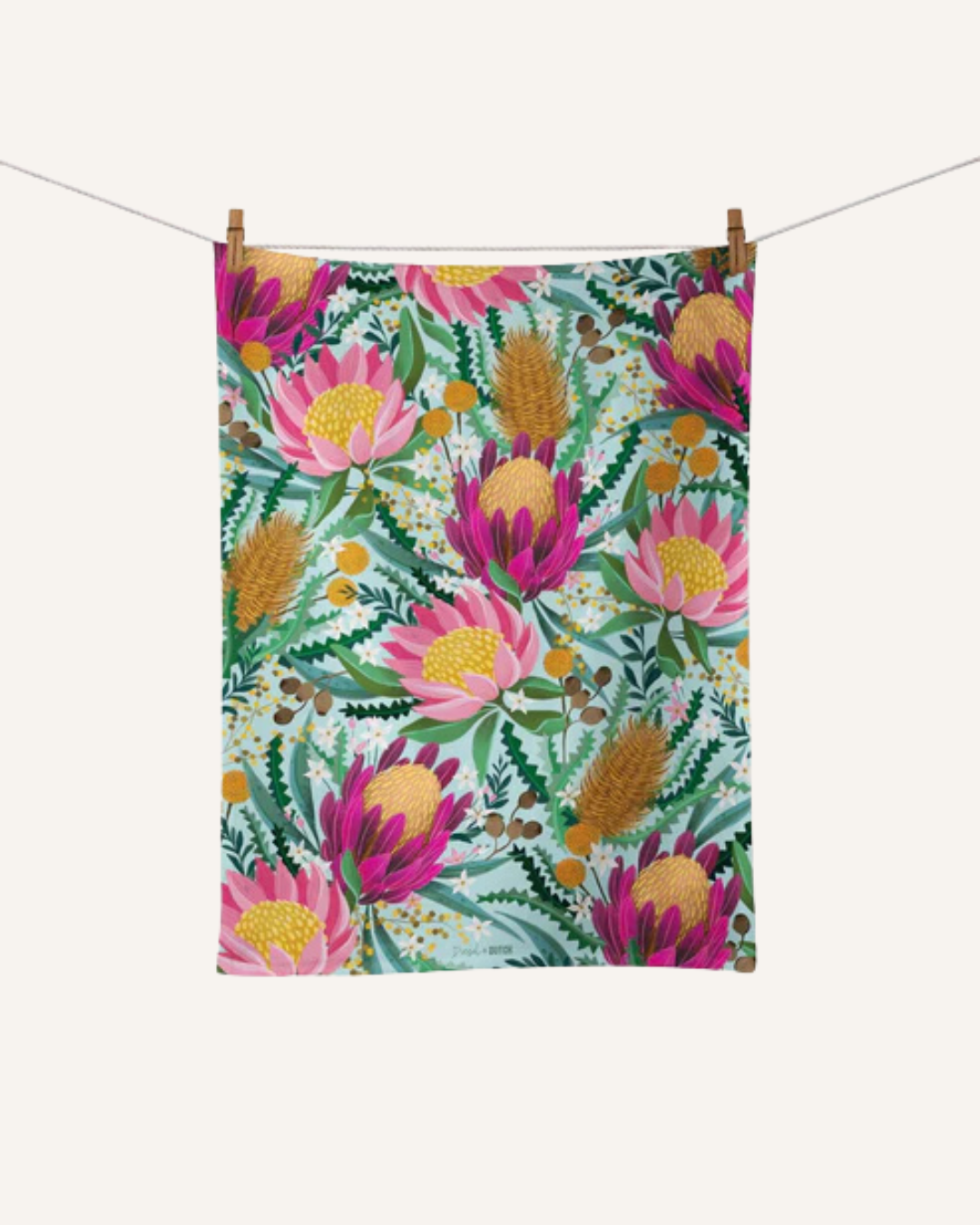 DIESEL & DUTCH - MICROFIBRE TEA TOWEL - BUSHLAND BOTANICALS
