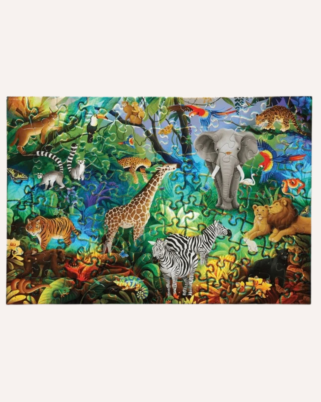 CROCODILE CREEK - FOIL PUZZLE - 100 PIECE - JUNGLE PARADISE