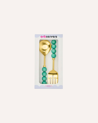 ANNABELL TRENDS - ORB SALAD SERVERS - GREEN