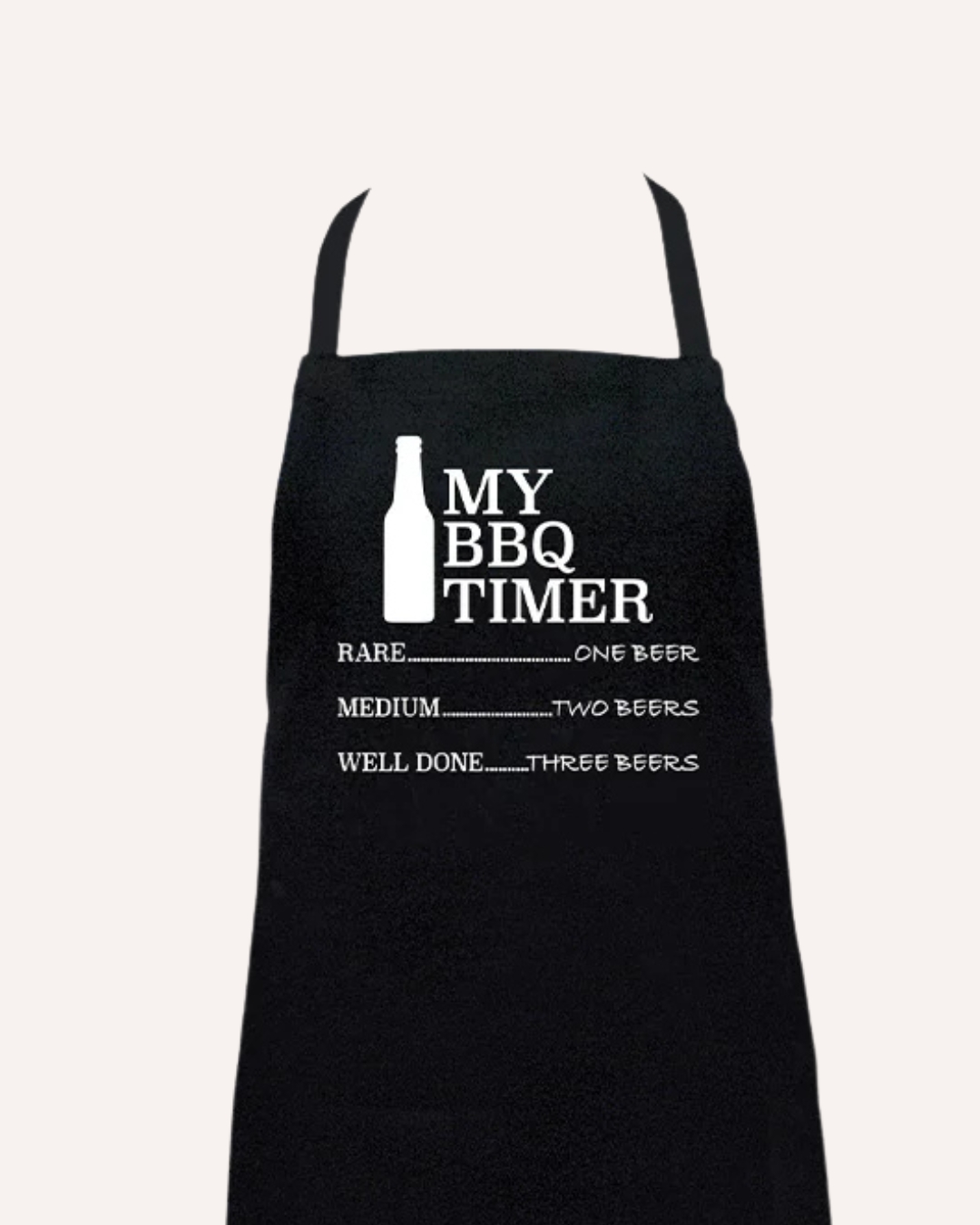 ANNABEL TRENDS SCREEN PRINT APRON - BBQ TIMER