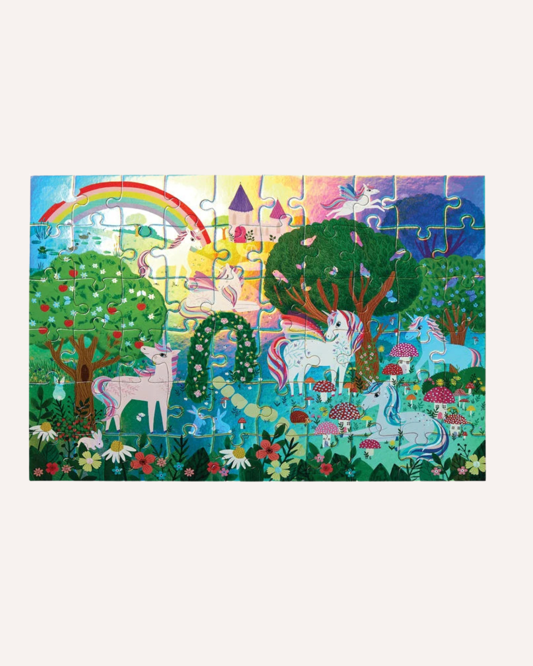 CROCODILE CREEK - FOIL PUZZLE - 60 PIECE - SPARKLING UNICORN