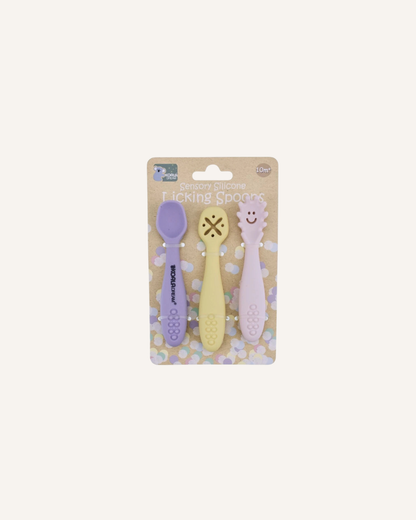KOALA - SENSORY SILICONE LICKING SPOONS - PINK