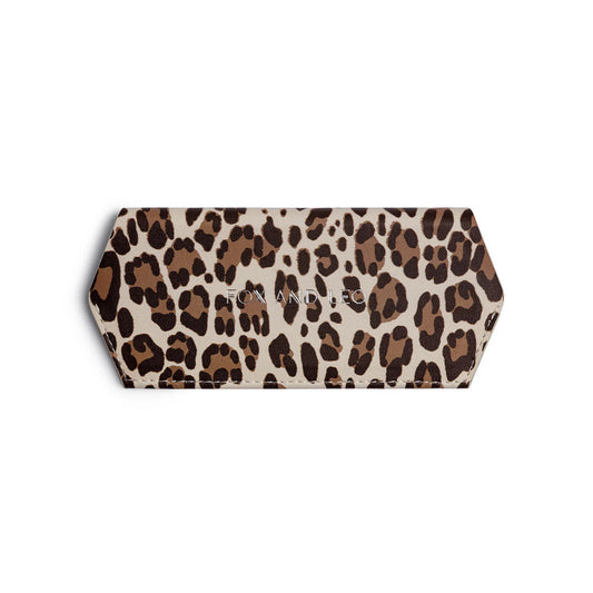 FOX AND LEO GLASSES CASE - LEOPARD