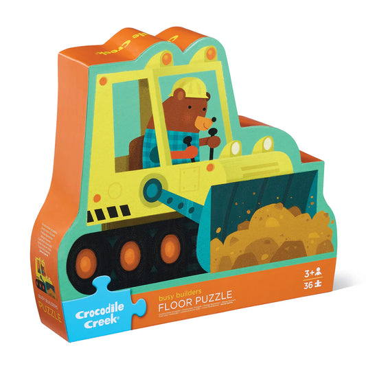 CROCODILE CREEK - CLASSIC FLOOR PUZZLE - 36 PIECE - BUSY BUILDERS