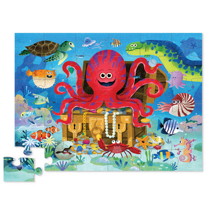 CROCODILE CREEK - CLASSIC FLOOR PUZZLE - 36 PIECE - OCTOPUS TREASURE