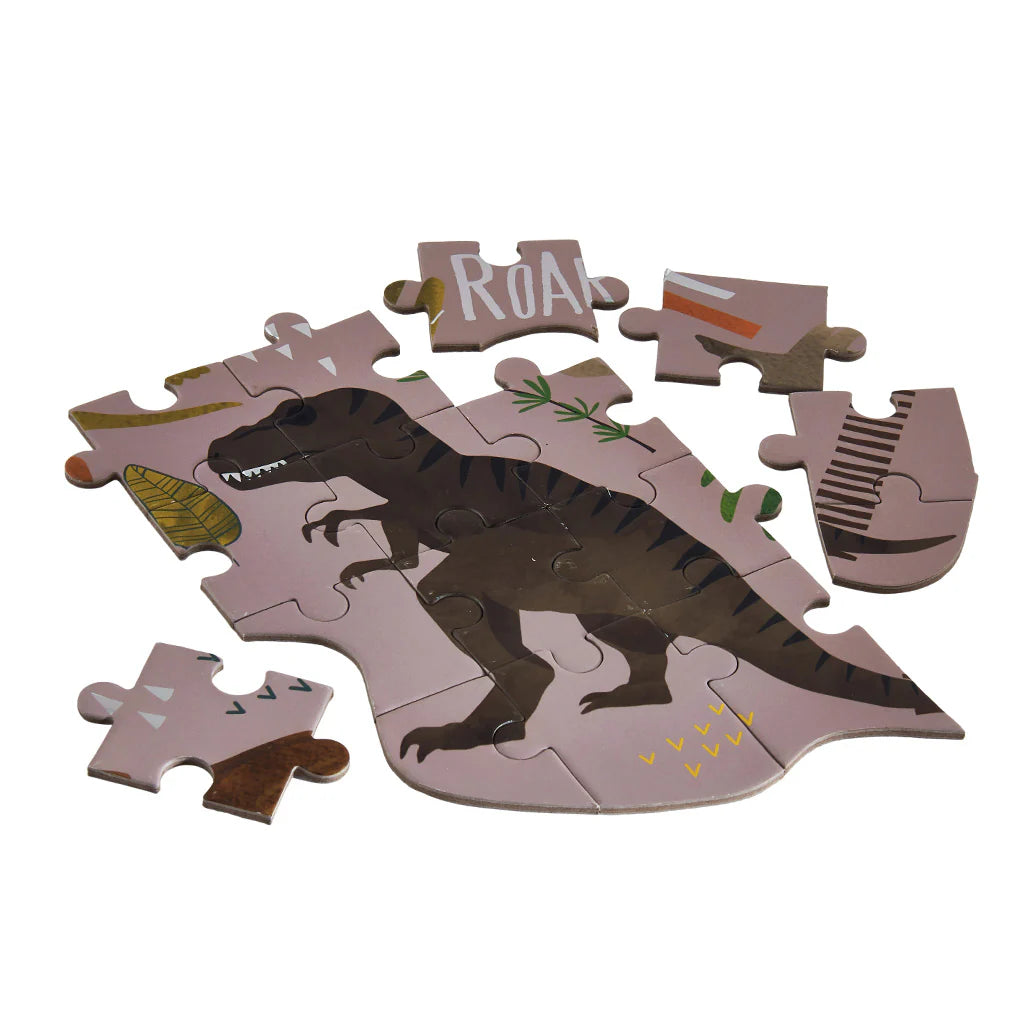 FLOSS & ROCK 80 PIECE PUZZLE -DINOSAUR